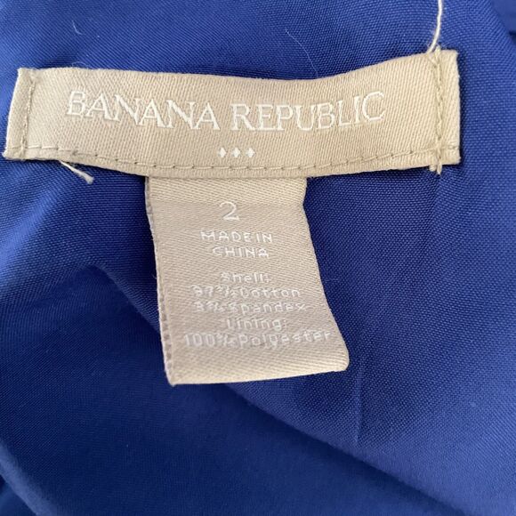 Banana Republic Royal Blue Sheath Dress Size 2 - Picture 10 of 12